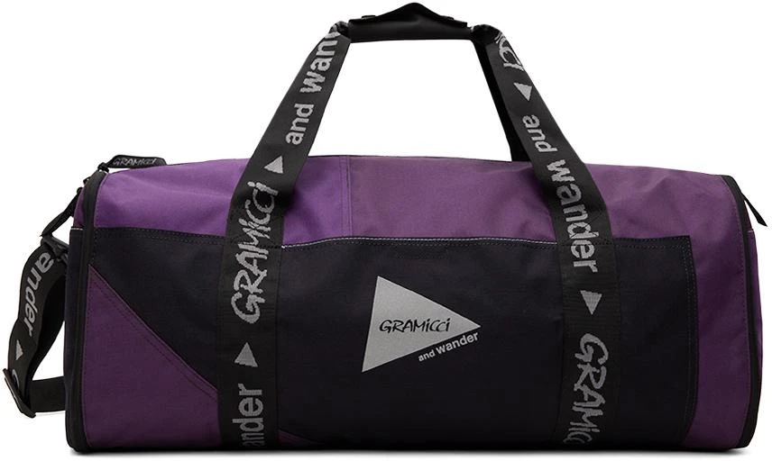 and wander Purple Gramicci Edition Multi Patchwork Boston Duffle Bag 1