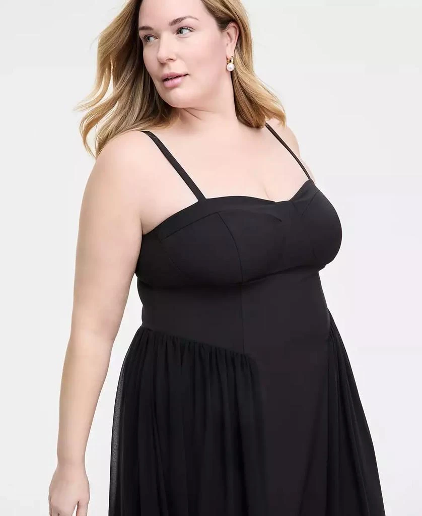 SENI & CADE Plus Size Sweetheart-Neck Sleeveless Gown 5