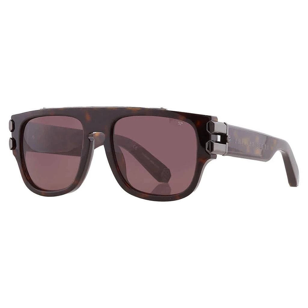 Philipp Plein Philipp Plein Brown Browline Men's Sunglasses SPP011M 722 55 2
