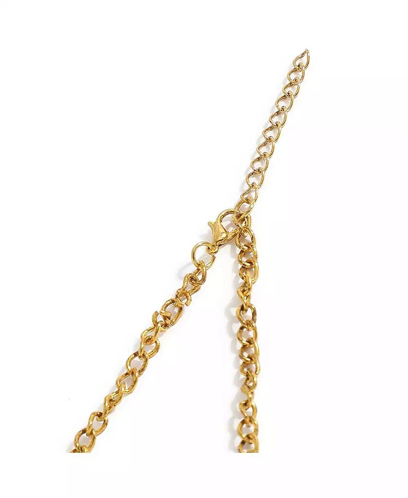 SOHI Gold-Plated  Stone Necklace 5