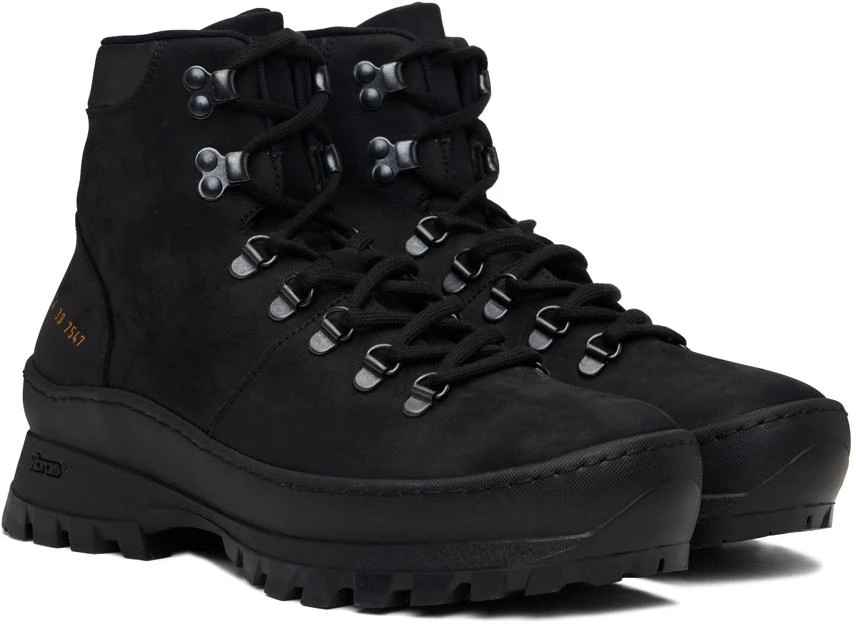 Common Projects Black Hiking Boots 4