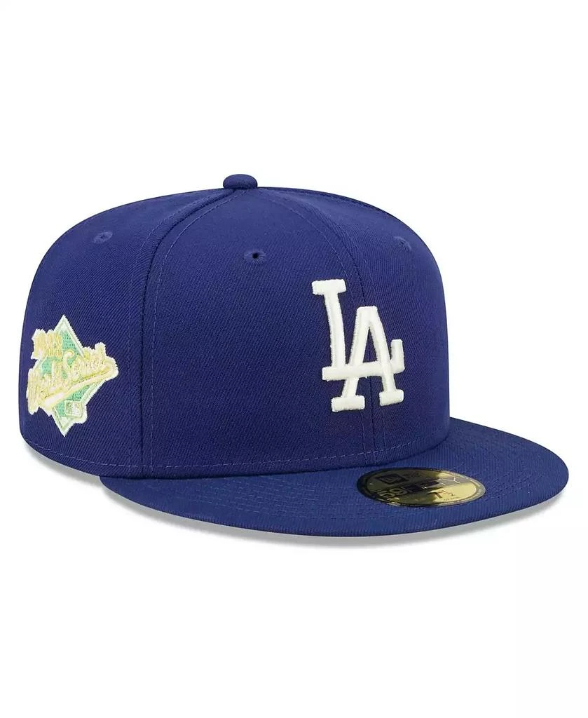 New Era Men's Royal Los Angeles Dodgers 1988 World Series Champions Citrus Pop UV 59FIFTY Fitted Hat 5
