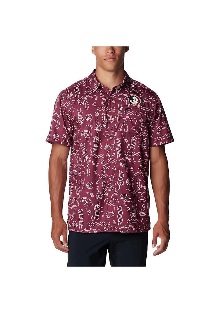 Columbia NCAA Florida State Seminoles Super Slack Tide Omni-Wick Button-Up Shirt