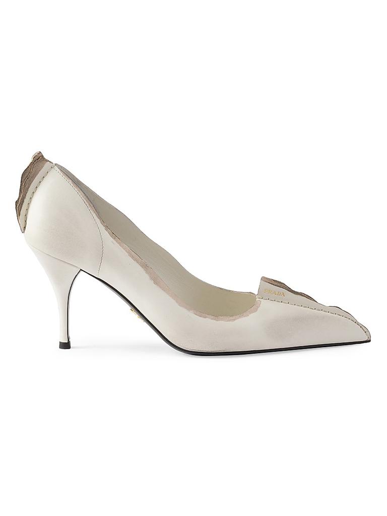 Prada PATENT LEATHER PUMPS IN ORCHID/STEEL - High Heels