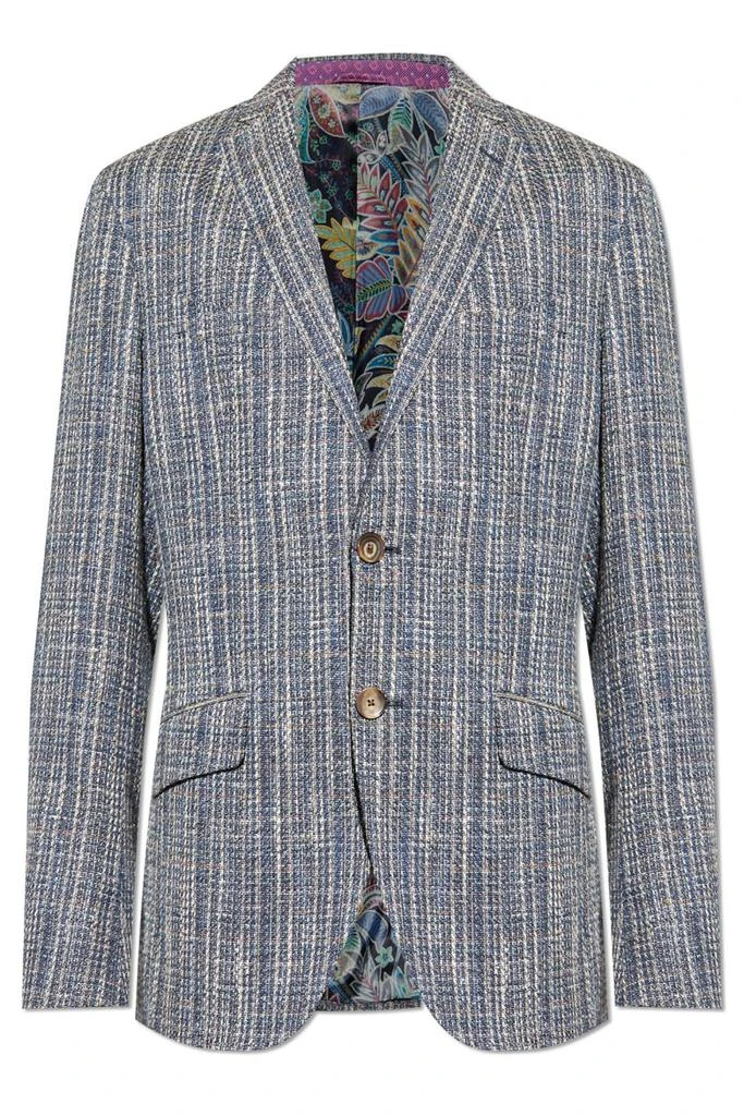 ETRO Etro Open Lapels Single-Breasted Blazer from Cettire