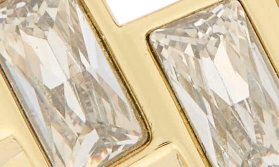 Covet Set of 2 Baguette Stud 
Cubic Zirconia Rings 3