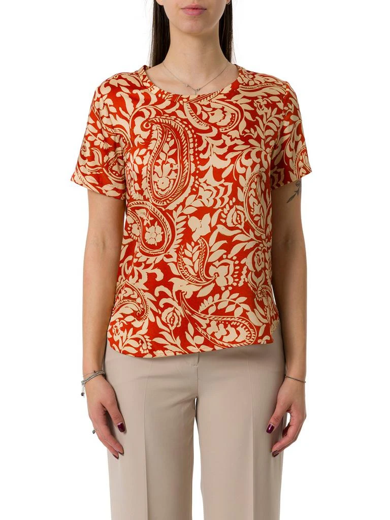 LIU •JO Liu Jo Paisley-Printed Round-Neck T-Shirt 1