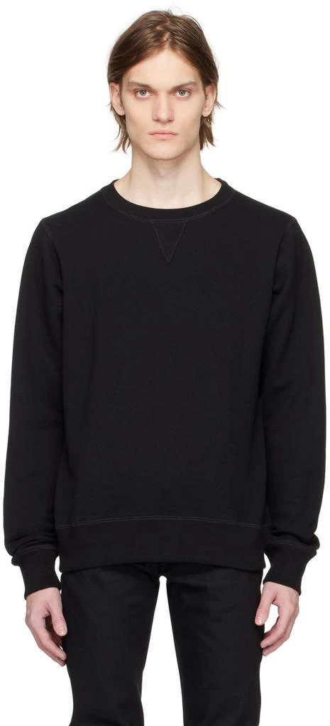 Naked & Famous Denim Black Heavyweight Sweatshirt 1