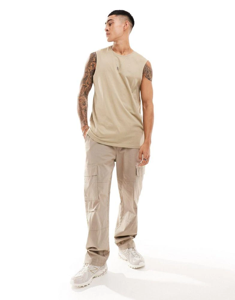 Cotton:On Cotton On relaxed vest in stone 3