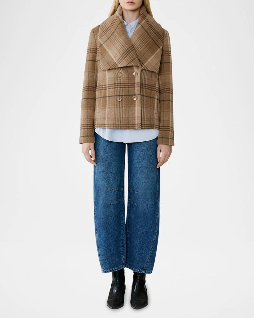 Soia & Kyo Tala-P Plaid Wool-Blend Coat 2