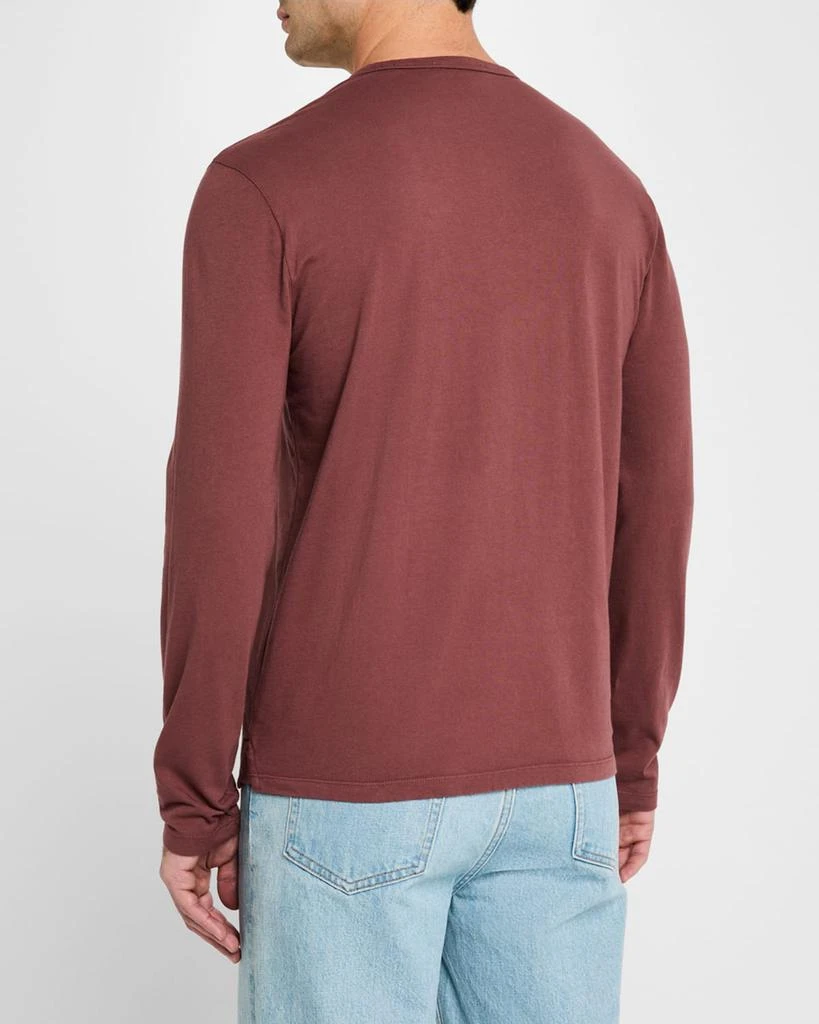 Vince Men's Garment-Dyed Henley Shirt 3