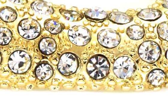 Panacea Pavé Crystal Square Hoop Earrings