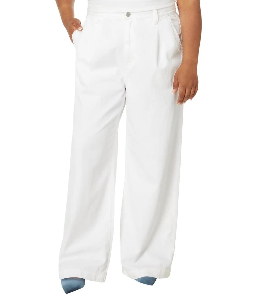 Madewell The Harlow Wide-Leg Jean in Tile White: Airy Denim Edition 1