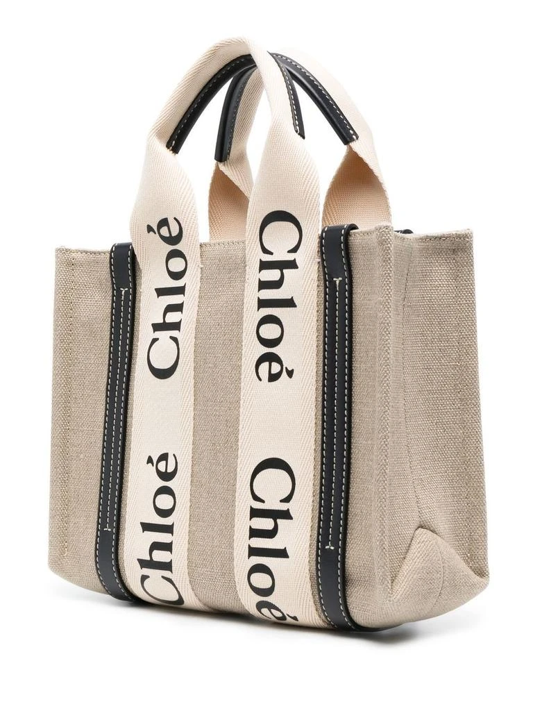 Chloé WOODY SMALL CANVAS TOTE 5