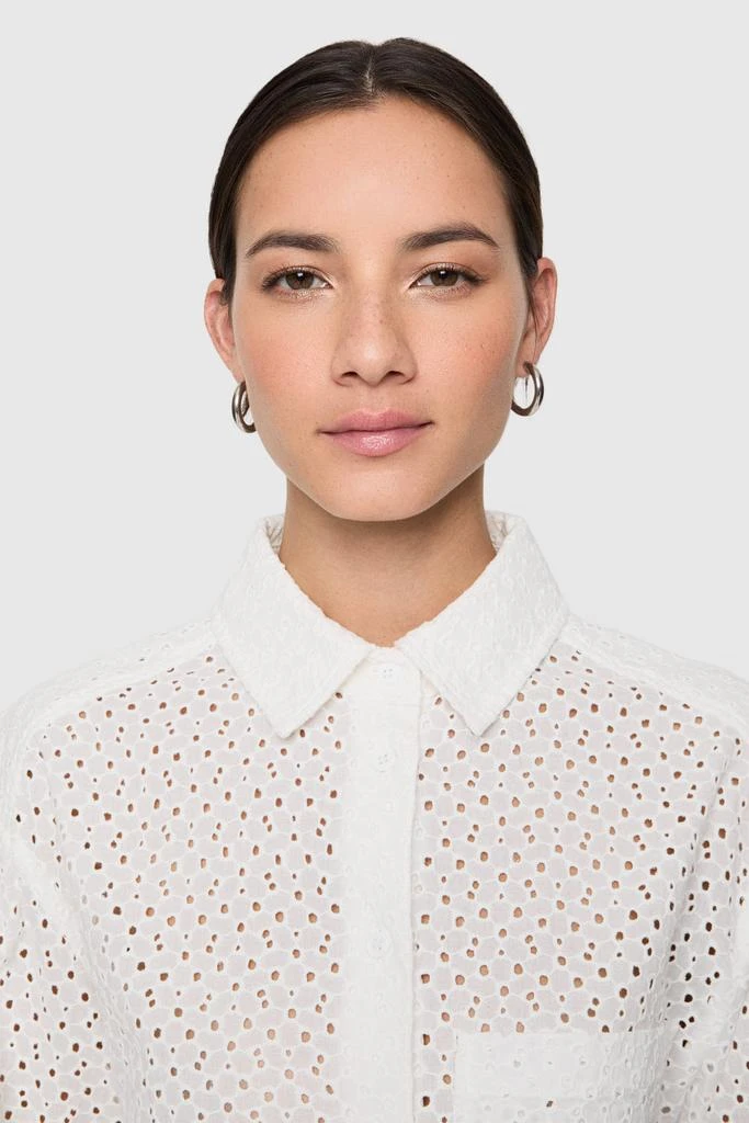 Rebecca Minkoff Juna Crop Eyelet Top 3