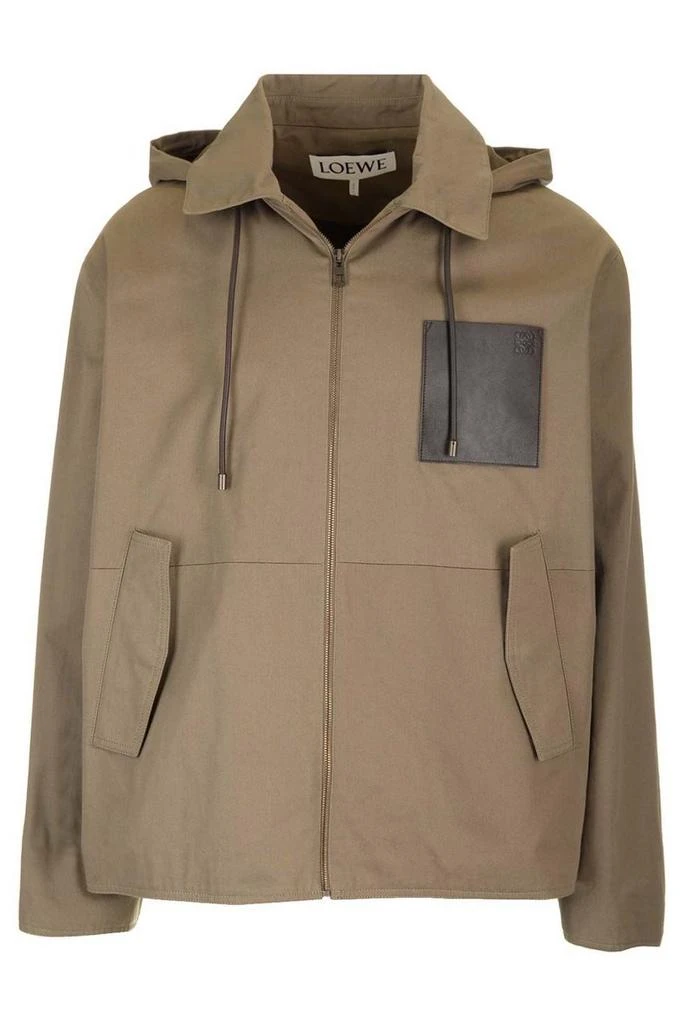 Loewe Loewe Zip-Up Hooded Jacket 1