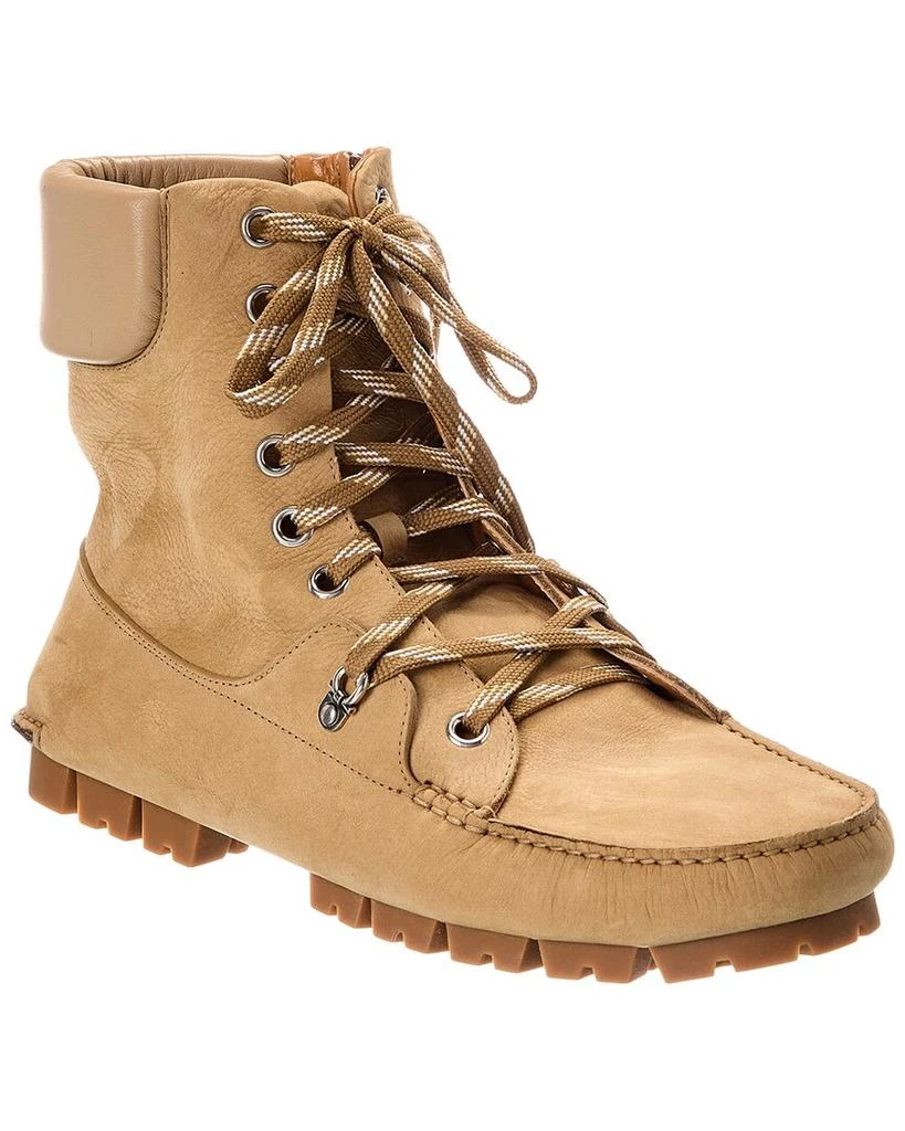 Salvatore Ferragamo Ferragamo Grifo Leather Hiking Boot 1