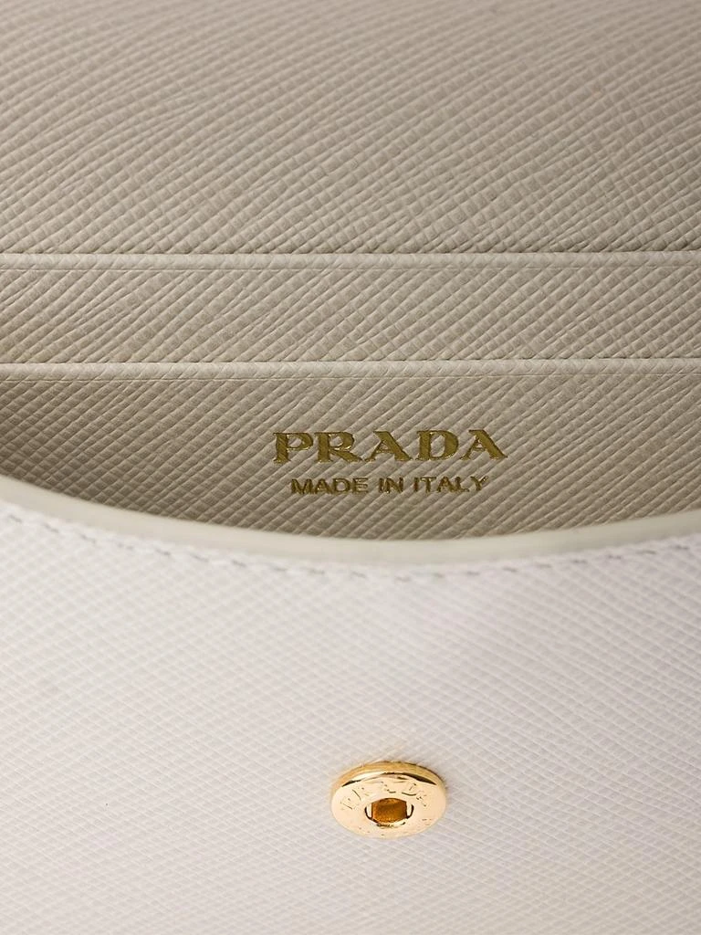 Prada Saffiano Leather Card Holder with Shoulder Strap 4