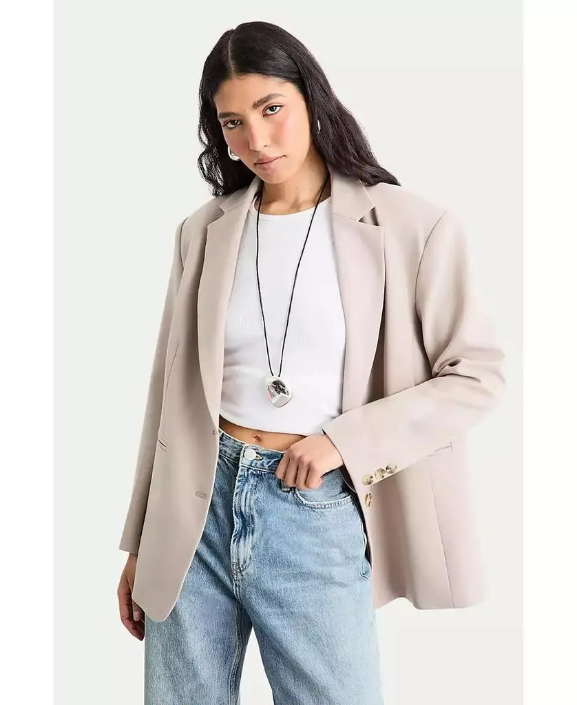 Warehouse Women's Oversized Single Breasted Blazer
