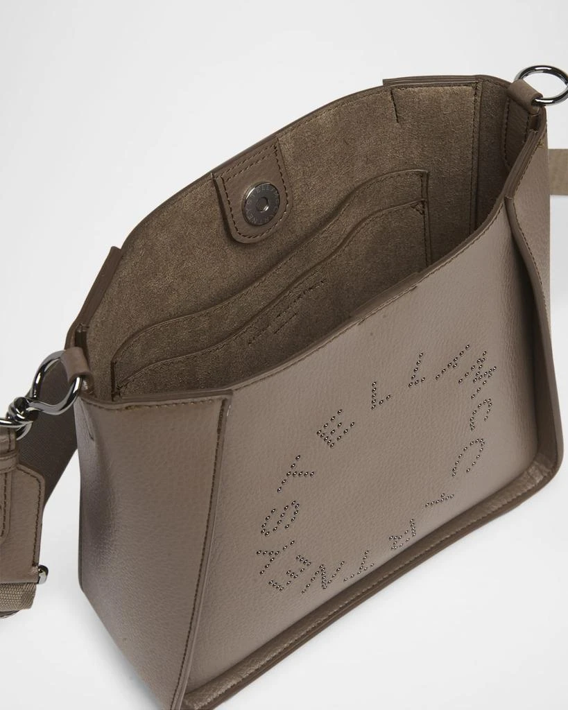 Stella McCartney Mini Studded Logo Crossbody Bag in Eco Grainy Vegan Leather 4