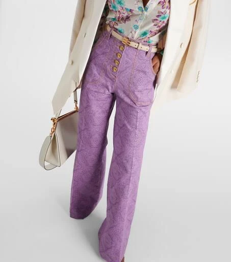 ETRO Printed flared jeans 7