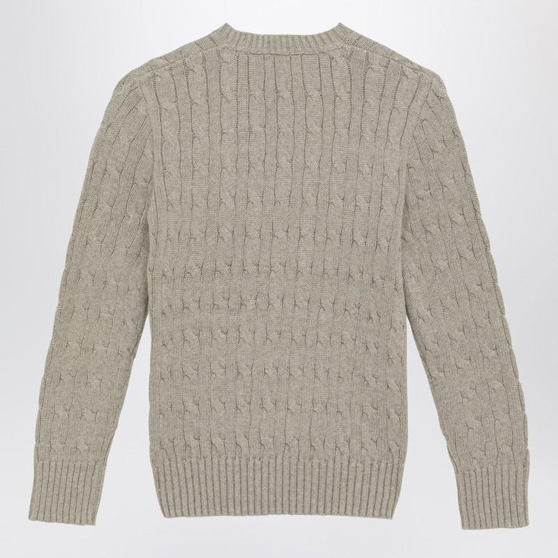 Ralph Lauren Grey cable-knit crew-neck jumper