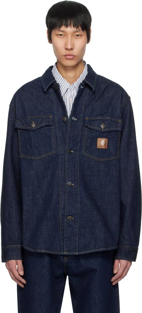Carhartt WIP Blue Lincoln Denim Jacket 1