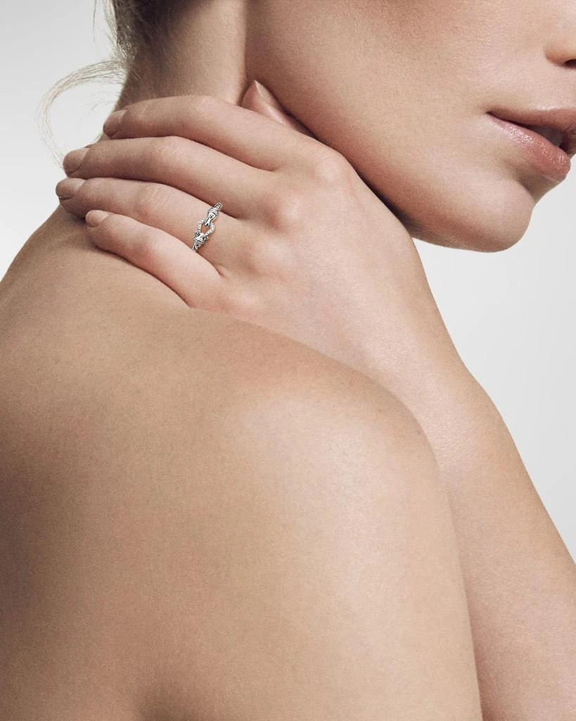 David Yurman 2mm Cable Buckle Ring in 18K Gold 2