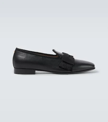 Valentino Bowow bow-detail leather loafers 1