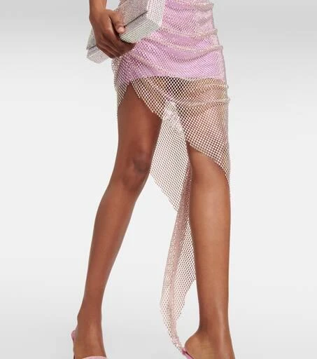 GIUSEPPE DI MORABITO Embellished mesh midi dress 5