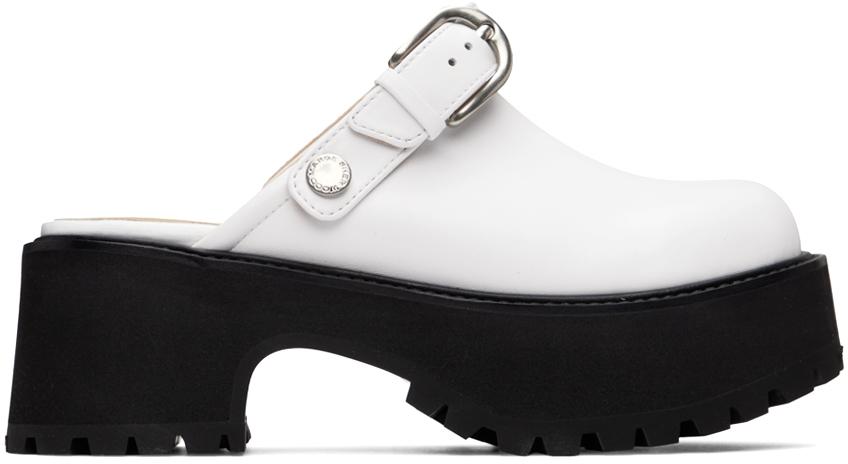 Marge Sherwood White 70's Clogs