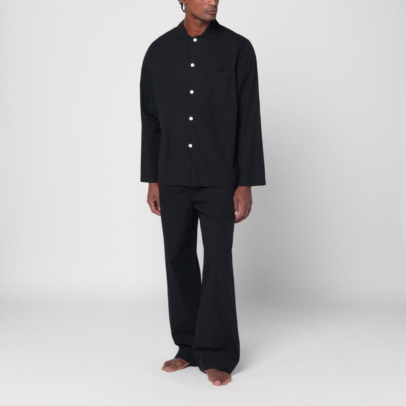 Tekla Black pyjama trousers