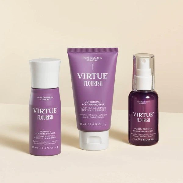 VIRTUE VIRTUE Flourish Nightly Intensive Hair Rejuvenation Treatment Kit - Trial Size 3 piece 2
