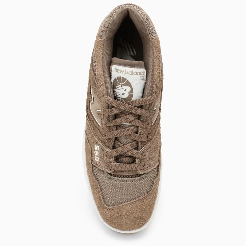 New Balance Low 550 beige suede trainer 4