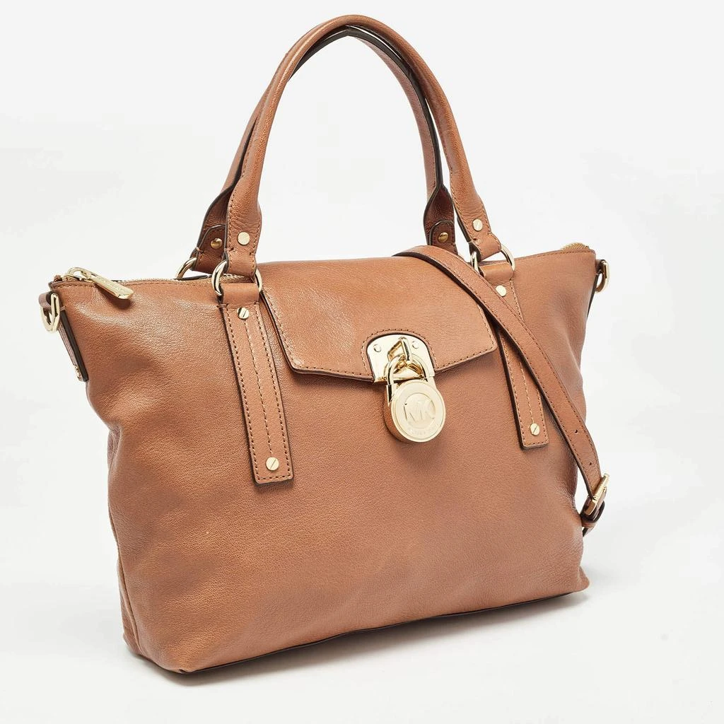 Michael Kors MICHAEL Michael Kors Brown Leather Hamilton Satchel 3