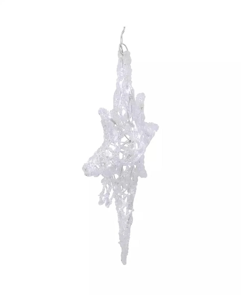 Northlight 24" Pure White LED Twinkle Bethlehem Hanging Star 5
