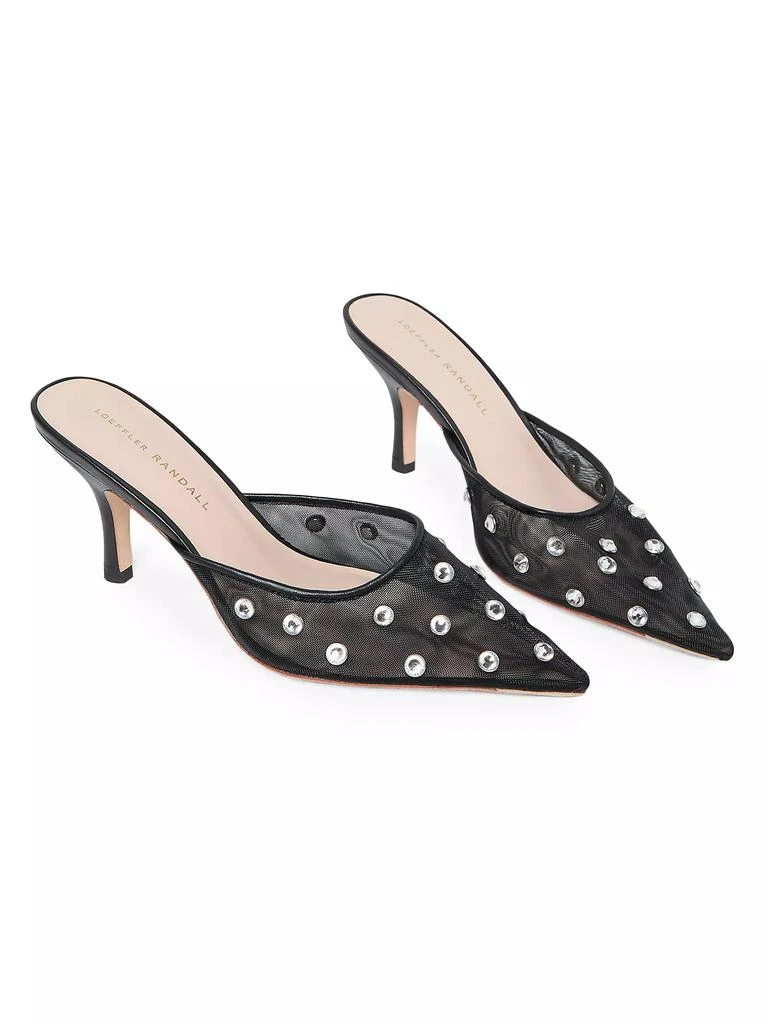 Loeffler Randall Paloma 80MM Embellished Mesh Mules 3
