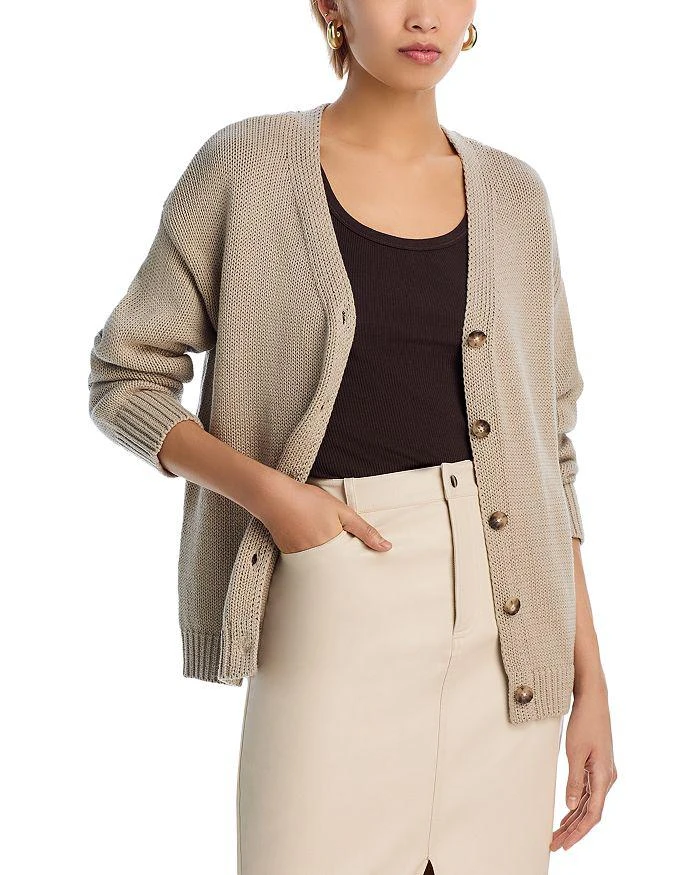 AQUA V Neck Cardigan - Exclusive 1