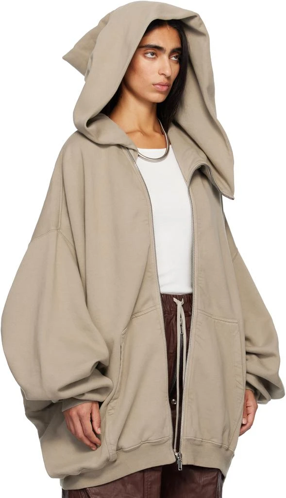 Rick Owens Taupe Concordians Megamountain Hoodie 2