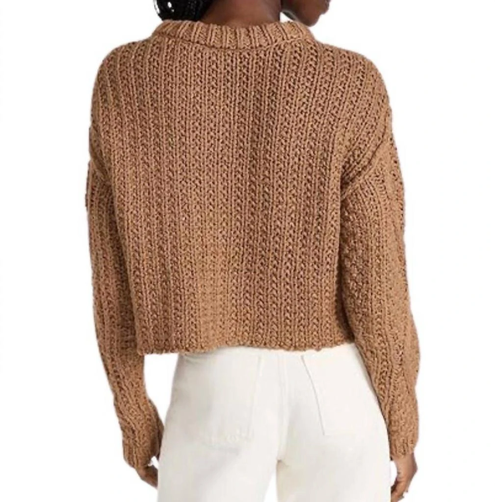 Free People Cutting Edge Cable Sweater 6