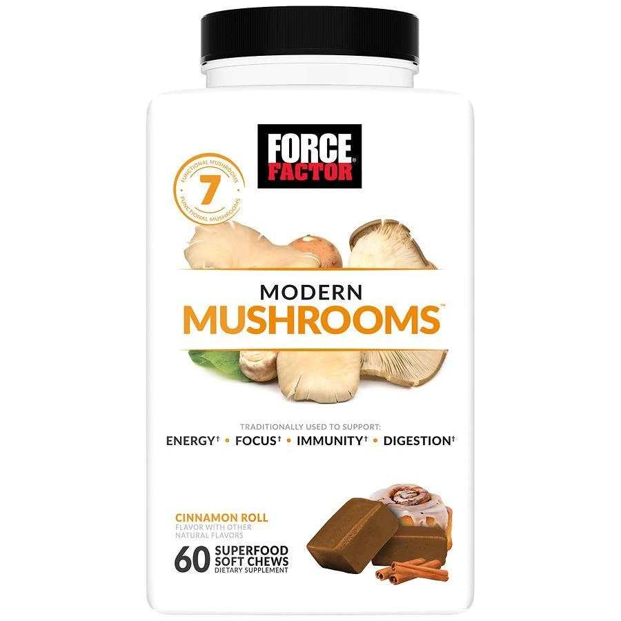 Force Factor Modern Mushrooms Soft Chews Cinnamon Roll 1