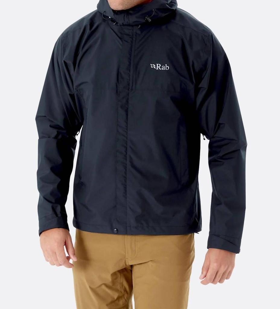 Rab Men's Downpour Eco Jacket In Black