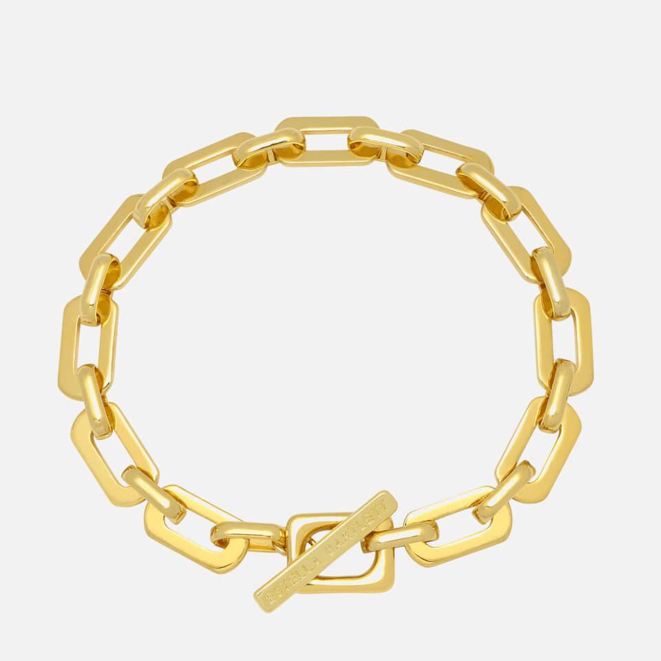 ESTELLA BARTLETT Estella Bartlett Square Link T-Bar Gold-Tone Bracelet