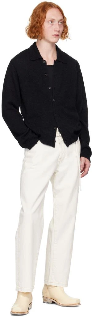 Our Legacy Black Evening Polo Cardigan 4
