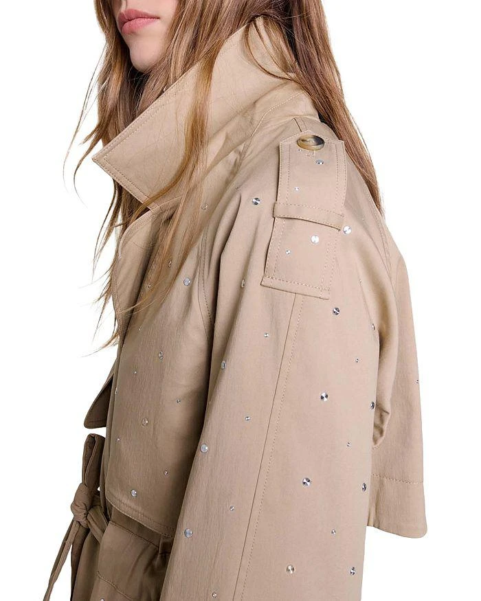 Maje Go Studs Trench Coat 7
