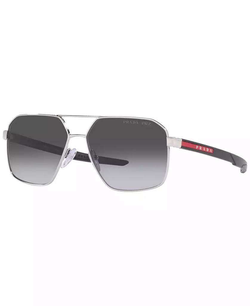 Prada Men's Polarized Sunglasses,  60