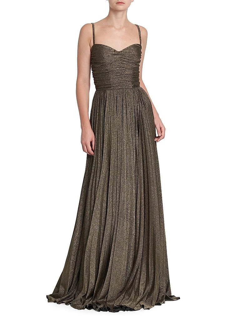 green emerald velvet dress Dolce & Gabbana Elegant Green Floral Lace Maxi Dress main image 0