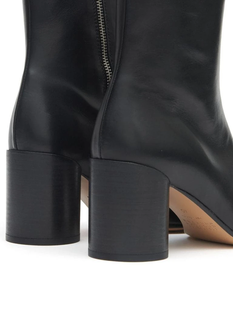 MM6 BLACK LEATHER TABI HIGH HEELS 2