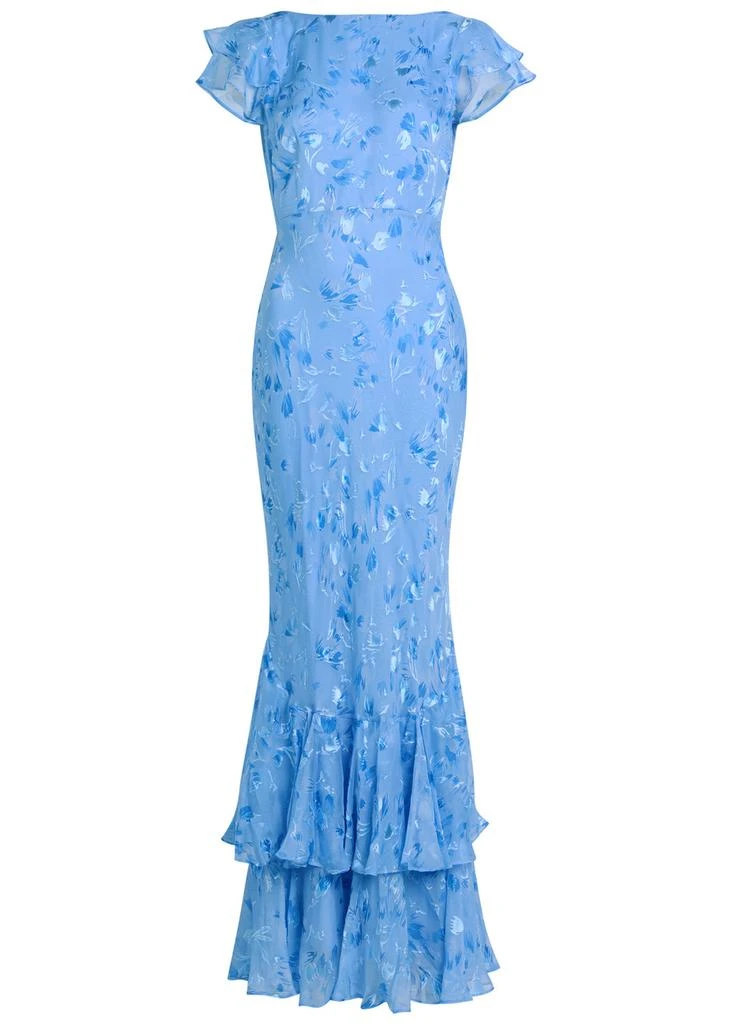 blue cheese dressing with yogurt and mayo Jewel Badgley Mischka Hayden Floral Drop Waist Maxi Dress Dress