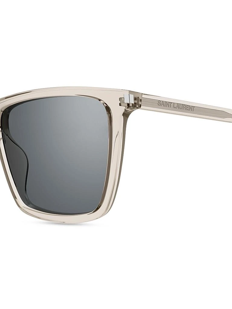 Shop Thin Acetate SL 668 56MM Square Sunglasses on Sale at  display picture 2